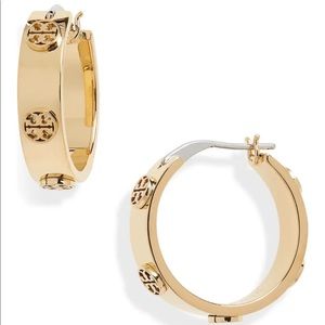 Tory Burch Miller Huggie Hoop Earrings
